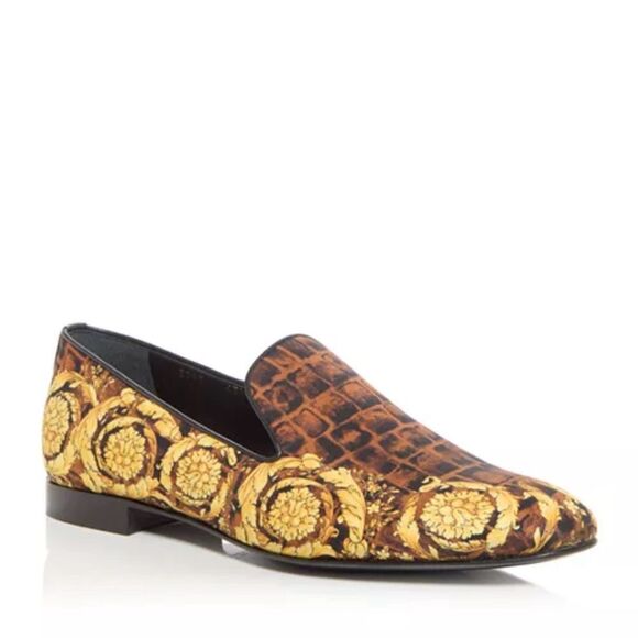 Versace Baroque Print Smoking Slippers Slip-On, New, Size EU 43 - Picture 13 of 13